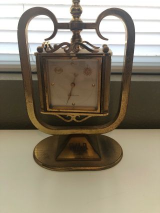 Rare 8 Day Swiss Bucherer Imhof 4 Sided Clock Barometer Thermometer Hygrometer