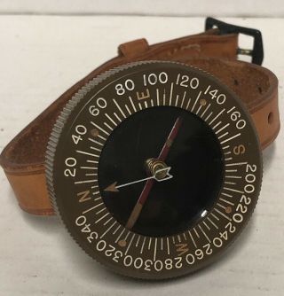 Wwii U.  S.  Army Corps Of Engineers Paratrooper Wrist Compass