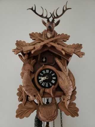 Black Forest Cuckoo Clock Deer Stag,  Donauwellen Music,  No 7314 Parts