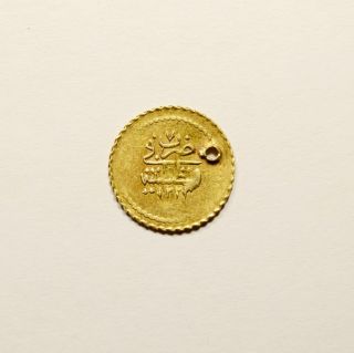 Mahmûd Ii,  1223 - 1255 H.  /1808 - 1839 Ad.  Islamic Ottoman Gold Coin 0.  81g - 13