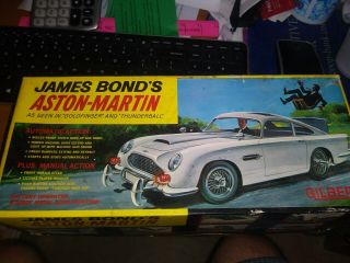1965 Gilbert DB5 James Bond Aston - Martin Japanese tin car and card 5