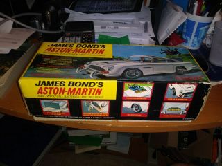 1965 Gilbert DB5 James Bond Aston - Martin Japanese tin car and card 6