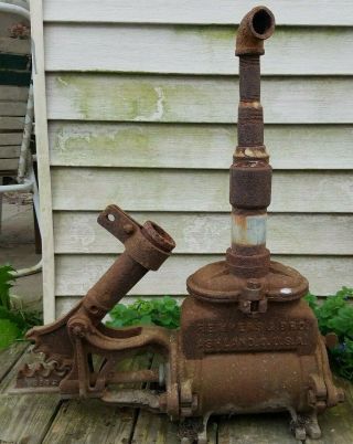 Vintage F E Myers Hand Boiler Ram Water Pump Black Spigot Spout Well Giant 3129 12