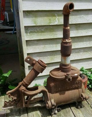 Vintage F E Myers Hand Boiler Ram Water Pump Black Spigot Spout Well Giant 3129