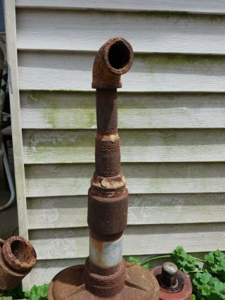 Vintage F E Myers Hand Boiler Ram Water Pump Black Spigot Spout Well Giant 3129 3