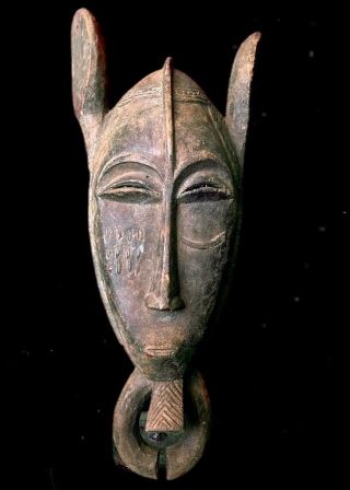 Old Tribal Baule Mask - - - - Coted 