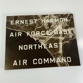 Vintage 1951 Ernest Harmon Air Force Base Northeast Air Command Photograph Book