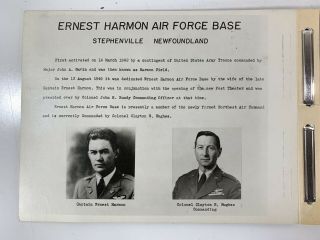 Vintage 1951 Ernest Harmon Air Force Base Northeast Air Command Photograph Book 3