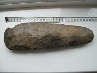 Palaeolithic Flint Axe Head Large One Weighing Approx 900g