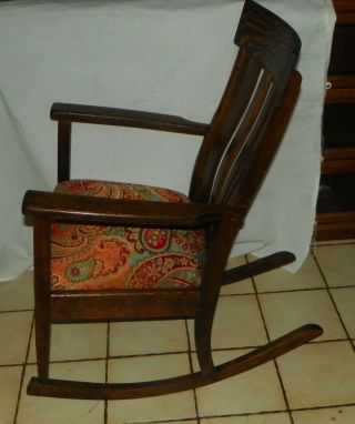 Quartersawn Oak Mission Rocker / Rocking Chair (R249) 6