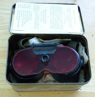 Vintage US Military Goggle,  Variable - Density Stock 74 - G - 79 - 40 7