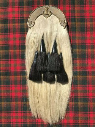 Ww1 British / Canadian Scottish Regiment Black Watch Officers Hair Sporran Kilt