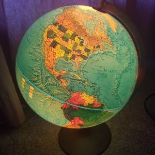 Scan Globe A/s Illuminated Earth Denmark 1985 Gb Edition - Karl F.  Harig