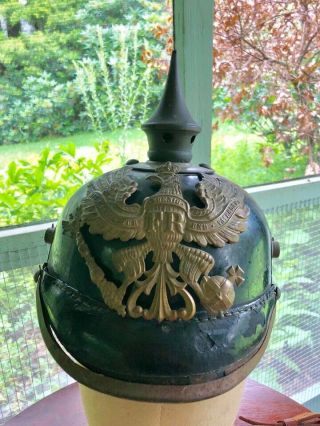 Imperial German Prussian Pickelhaube,  Handwritten Diary,  and Sword Belt Grouping 4