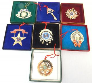 1b Group Of 7 National Security Agency Usa Nsa Holiday Ornaments Spy Military