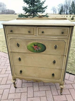 Antique French Style Chest Dresser With Drawers By Northern Furniture Company