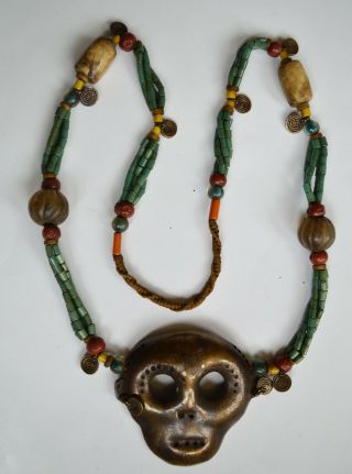 Naga Vintage Tribal Necklace Glass Bronze Tribal Jewelry Jewellery