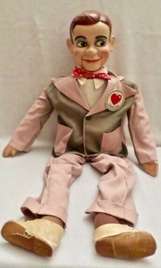 Antique Jerry Mahoney Ventriloquist Dummy by Paul Winchell in Orig.  Box plus Pap 2