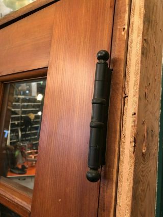 Vintage Architectural Salvaged Large Dutch Door with Windows and Hardware 7