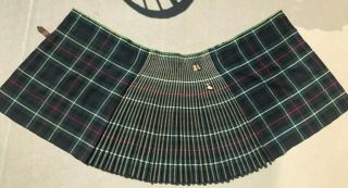 WW1 British Canadian Scottish Seaforth Highlanders Officers Boxed Pleat Kilt 3