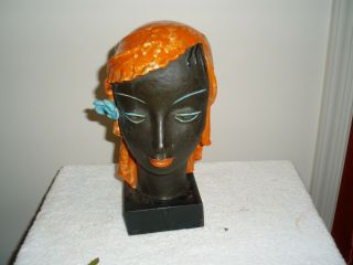 Goldscheider Ceramic Austria Art Deco Woman 