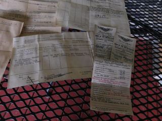 WWII US AIR FORCE PILOTS GROUPING CHARLES PRATT ID ' S PAPERS AND CAP 6