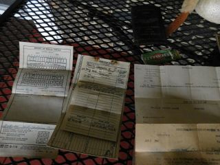 WWII US AIR FORCE PILOTS GROUPING CHARLES PRATT ID ' S PAPERS AND CAP 8