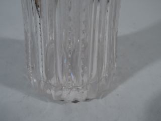 Tiffany Vase Antique - American Brilliant Cut Glass ABC & Sterling Silver 4
