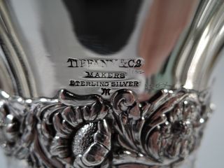 Tiffany Vase Antique - American Brilliant Cut Glass ABC & Sterling Silver 5