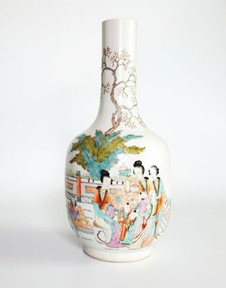 Chinese Porcelain Bottle Vase 15 " - Only For Buyer Lilly