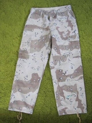 Us Army Desert Storm Style 5 Color Desert Camo Combat Pants Dated 2001