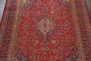 Vintage 8x11 Traditional Floral Persian Area Rug Hand - Knotted Oriental RED Wool 3