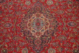 Vintage 8x11 Traditional Floral Persian Area Rug Hand - Knotted Oriental RED Wool 4