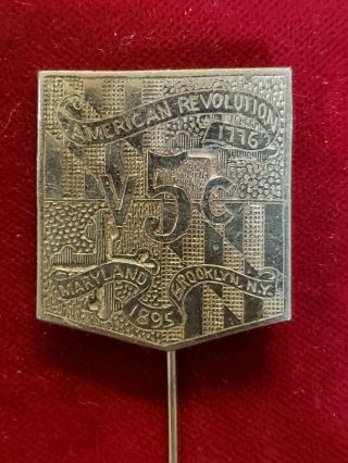 1885 Revolutionary War Battle Of Long Island Rare Commemorative Medal Brooklyn