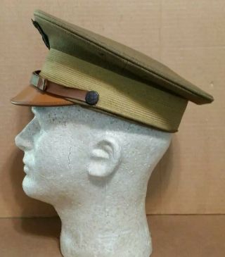 Wwi American Expeditionary Forces Officers Visor Hat,  1910 
