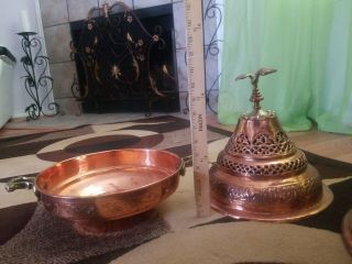 Antique Turkish/Aramaic Islamic Chinese Persian Incense Burner Brass/Copper 5