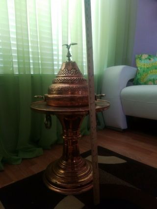 Antique Turkish/Aramaic Islamic Chinese Persian Incense Burner Brass/Copper 7
