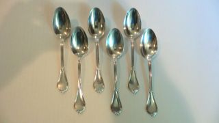 Set/6 Of Vintage Gorham Sterling Silver " Cottage " Soup Spoons