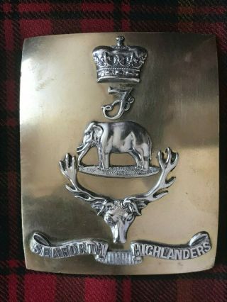British Army Seaforth Highlanders Scottish Officers Baldric Sword Shoulder Belt 8