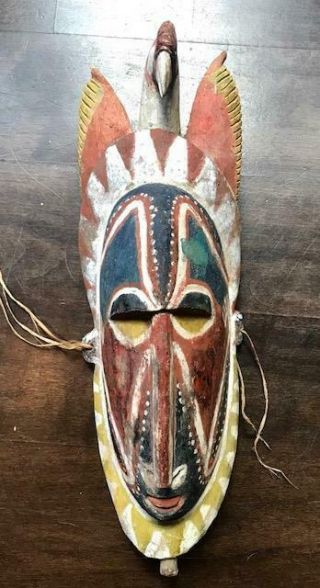 Abelam Culture Wooden Yam Mask,  Guinea