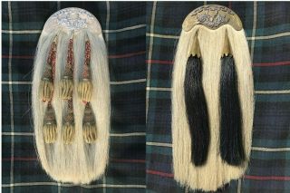 WW1 British / Canadian Scottish Seaforth Highlanders Officers Levee Hair Sporran 2