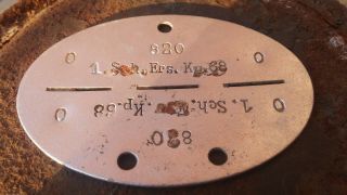 WW2 WWII Orginal German ID / Dog Tag 4