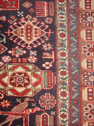 S.  ANTIQUE AZERBEIDJANI CAUCASIAN SHIRWAN RUG HG 10