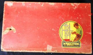 Vintage A.  C.  Gilbert Erector Set 7 1/2 in Cardboard Box 5
