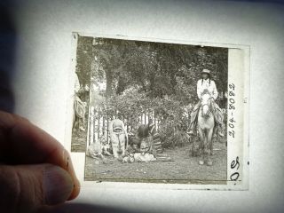 Old Native American Indian Glass Negative / Photo 5