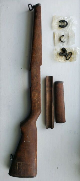 M1 Garand Stock.  P Proof Mark.  But Very Serviceable.  Handguards And Metal.