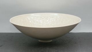 Exquisite Antique Chinese Ding Ware 定窑 Incised Porcelain Bowl Circa 1890s 5