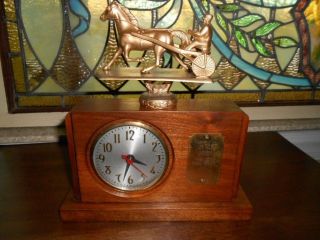 1948 Sessions Electric Clock - Award - Harness Race - - Fairfield,  IL 6