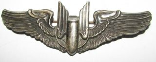 Sterling Ww2 Gunner Wing United States Army Air Force (usaaf) Military Pin