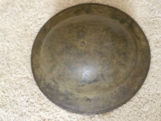 Ww1 British Helmet With Liner And Chin Strap Possible Us Soldier Id Kia